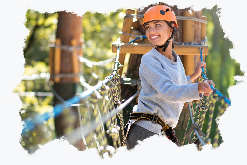 ragazza parco avventura montevergine